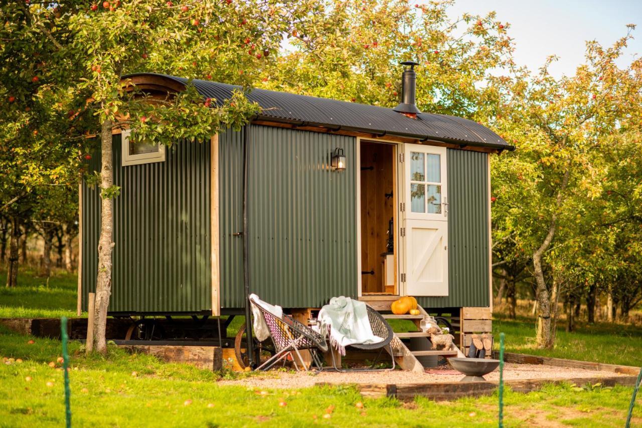Harrys Hideout - Shepherd'S Huts At Harrys Cottages Pen-y-Clawdd Bagian luar foto